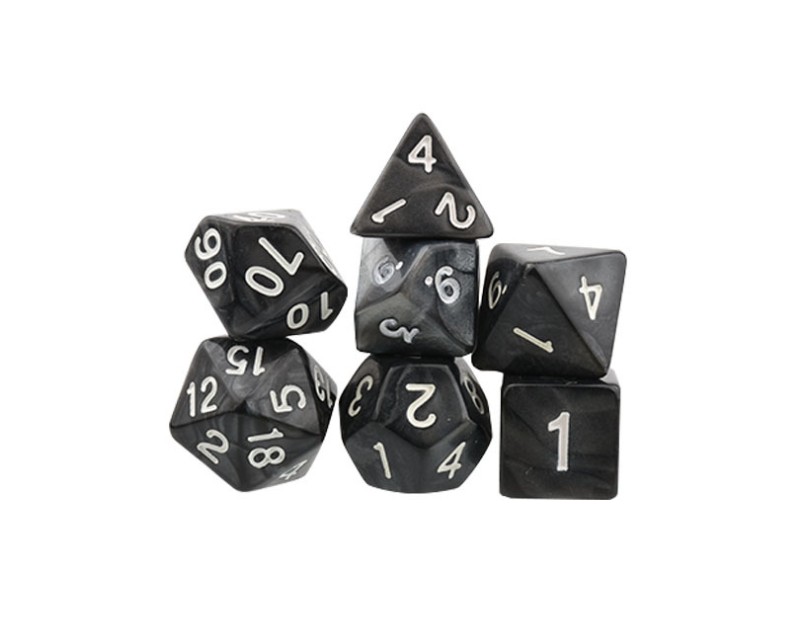 Seven-Piece Polyhedral Dice Set for Better RPG Sessions