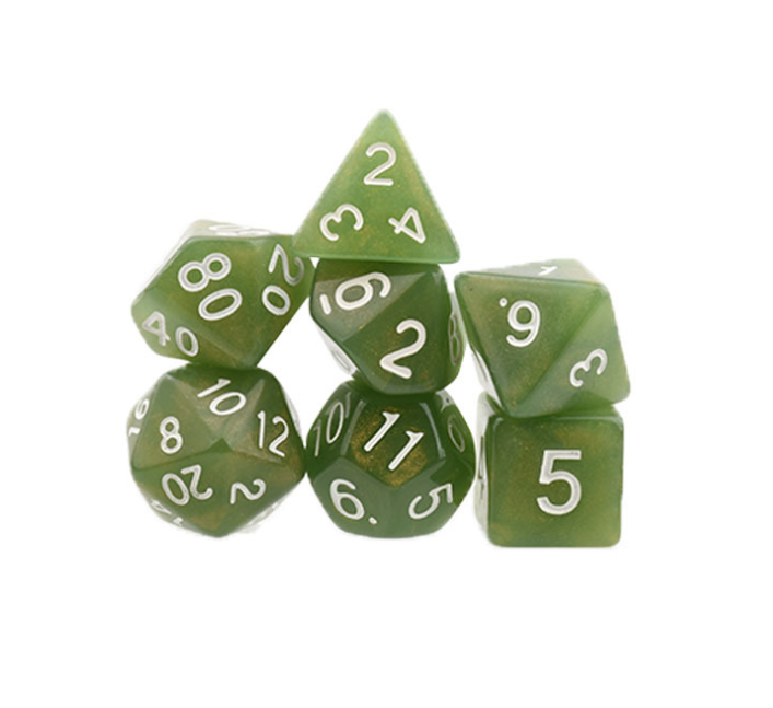 Seven-Piece Polyhedral Dice Set for Better RPG Sessions