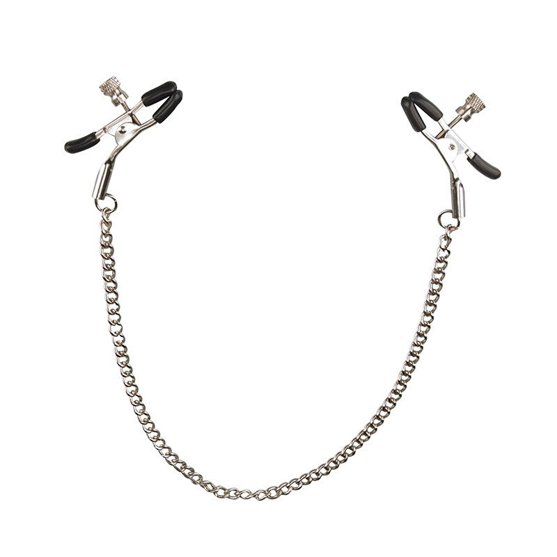 Nipple Clamps with Chain for Adjustable Stimulation