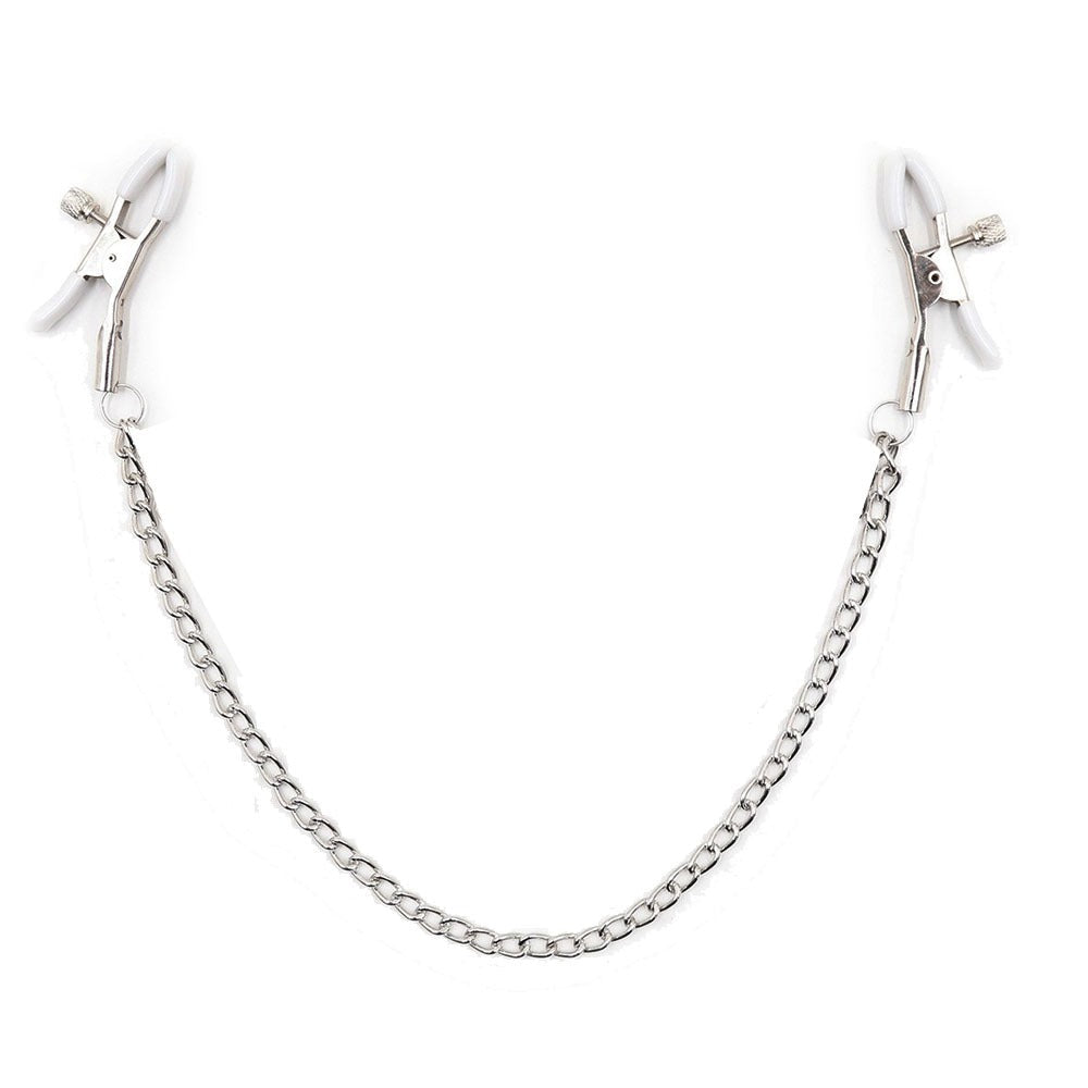 Nipple Clamps with Chain for Adjustable Stimulation