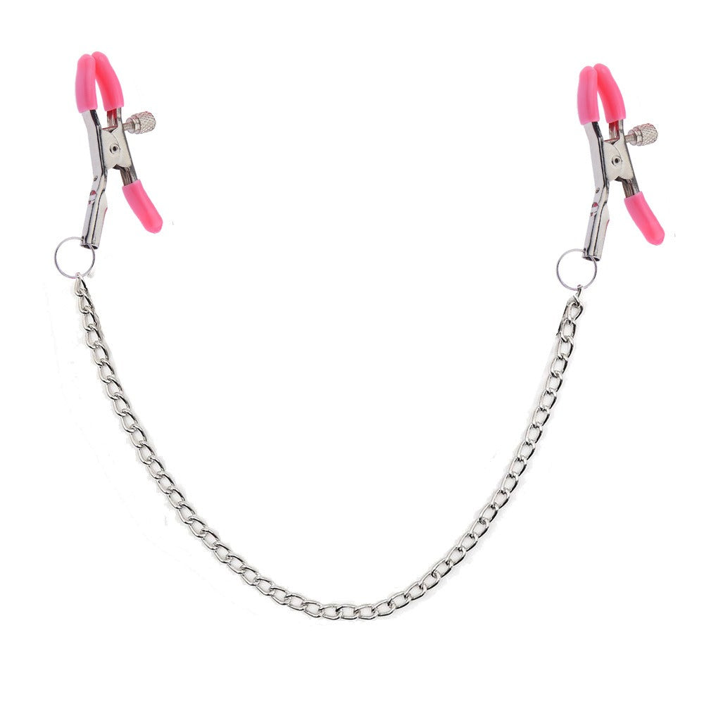 Nipple Clamps with Chain for Adjustable Stimulation