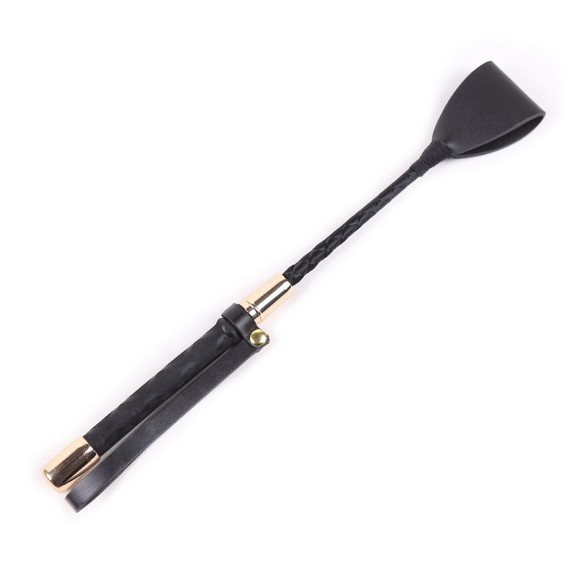 Leather-Look BDSM Whip for Controlled Sensation Play