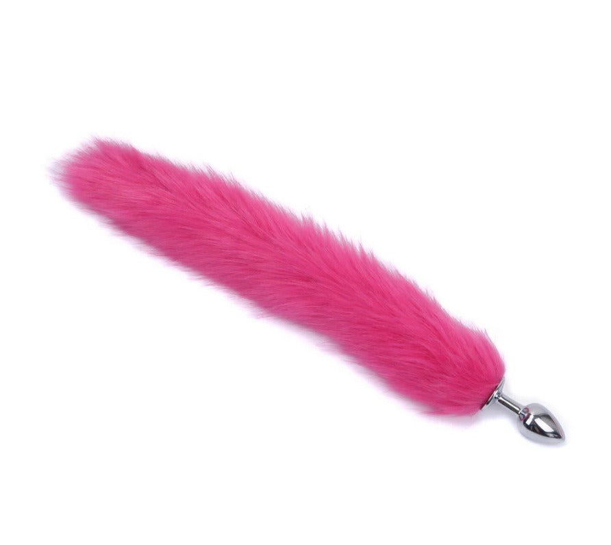 Faux Fur Tail Anal Plug for Playful Roleplay Styling