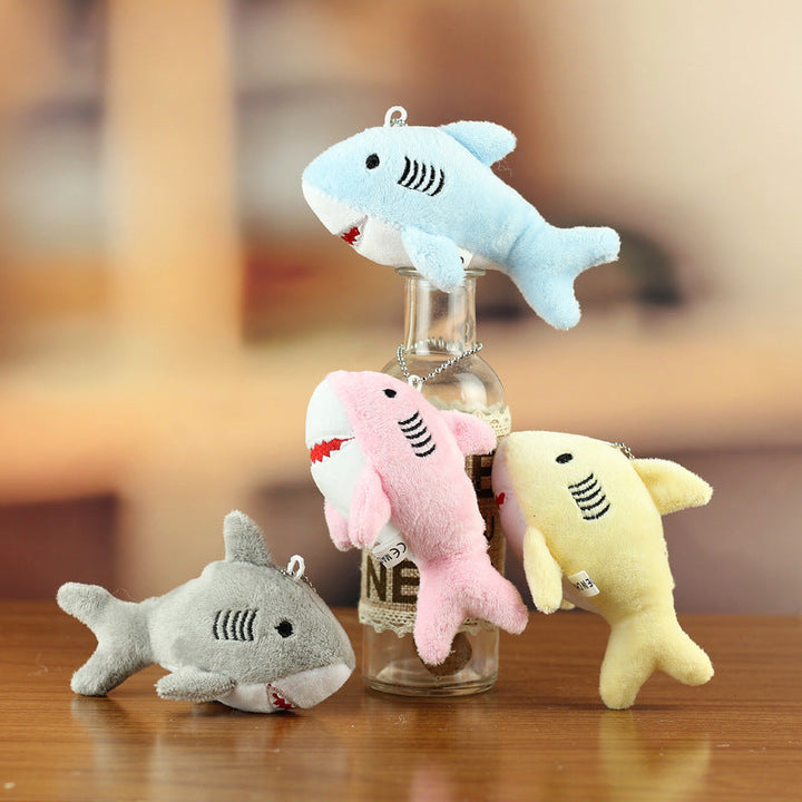 Shark Plush Keychain Cute Marine Life Bag Accessory