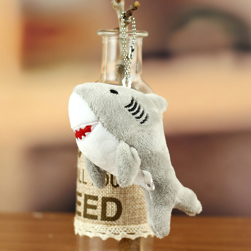Shark Plush Keychain Cute Marine Life Bag Accessory