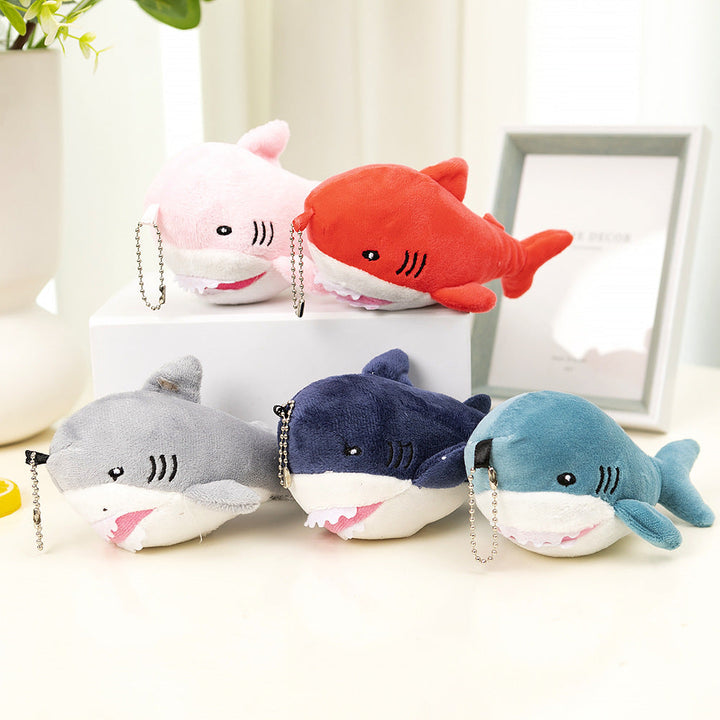 Shark Plush Keychain Pendant for Playful Bag Charm