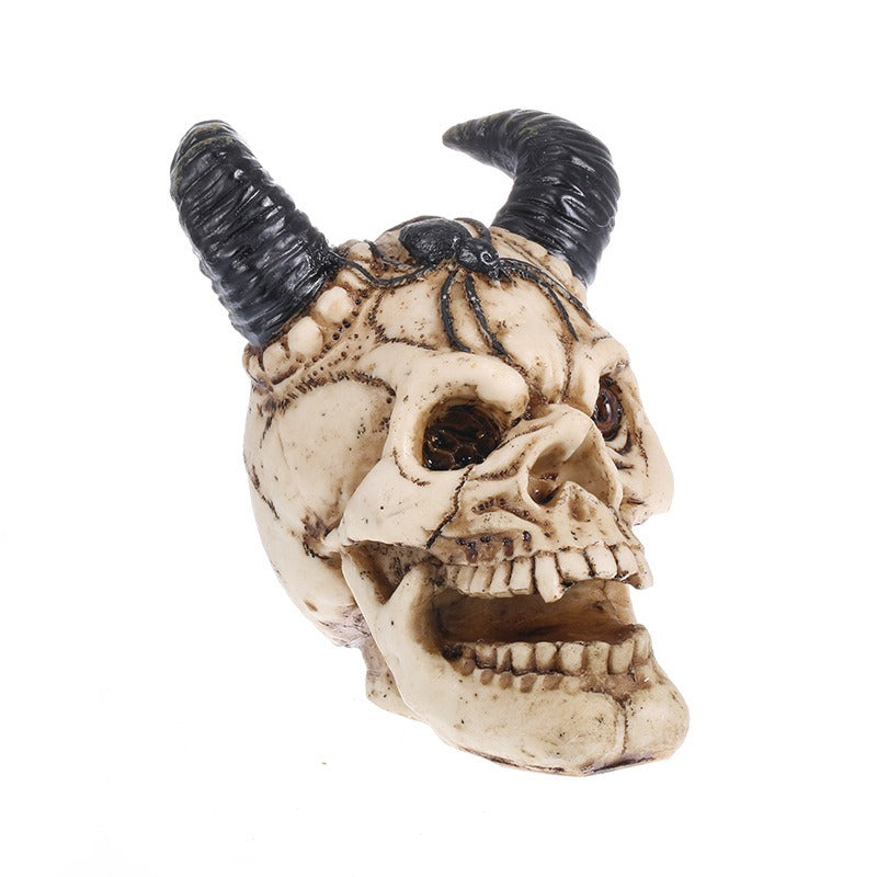 Sheep Horn Skull Decor for Gothic Halloween Displays