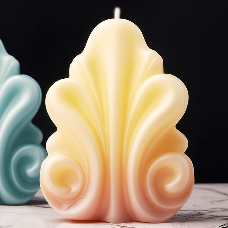 Shell-Shaped Decorative Candle for Coastal Home Decor