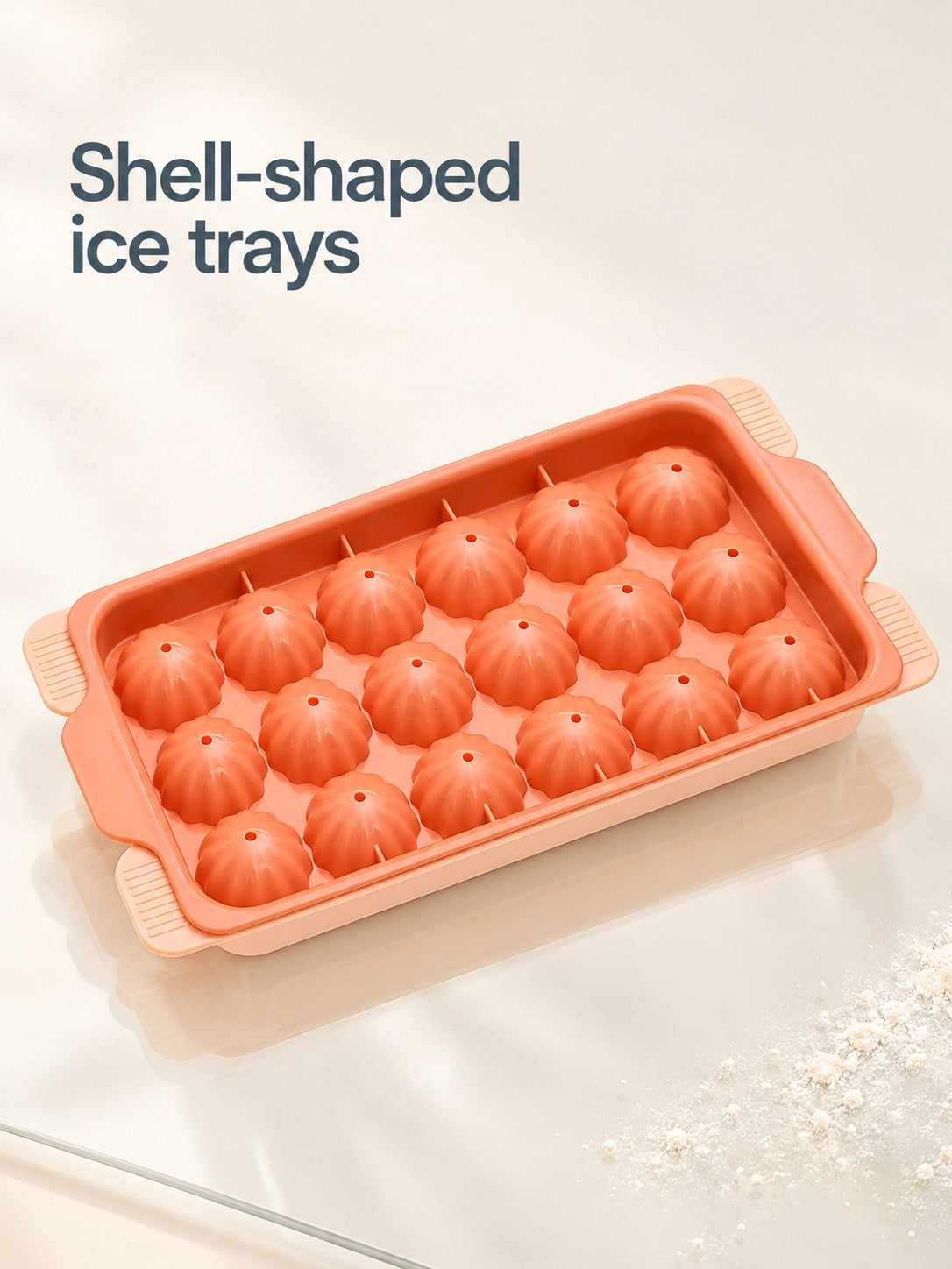 Shell-Shaped Ice Tray Mold for Whiskey and Cocktails