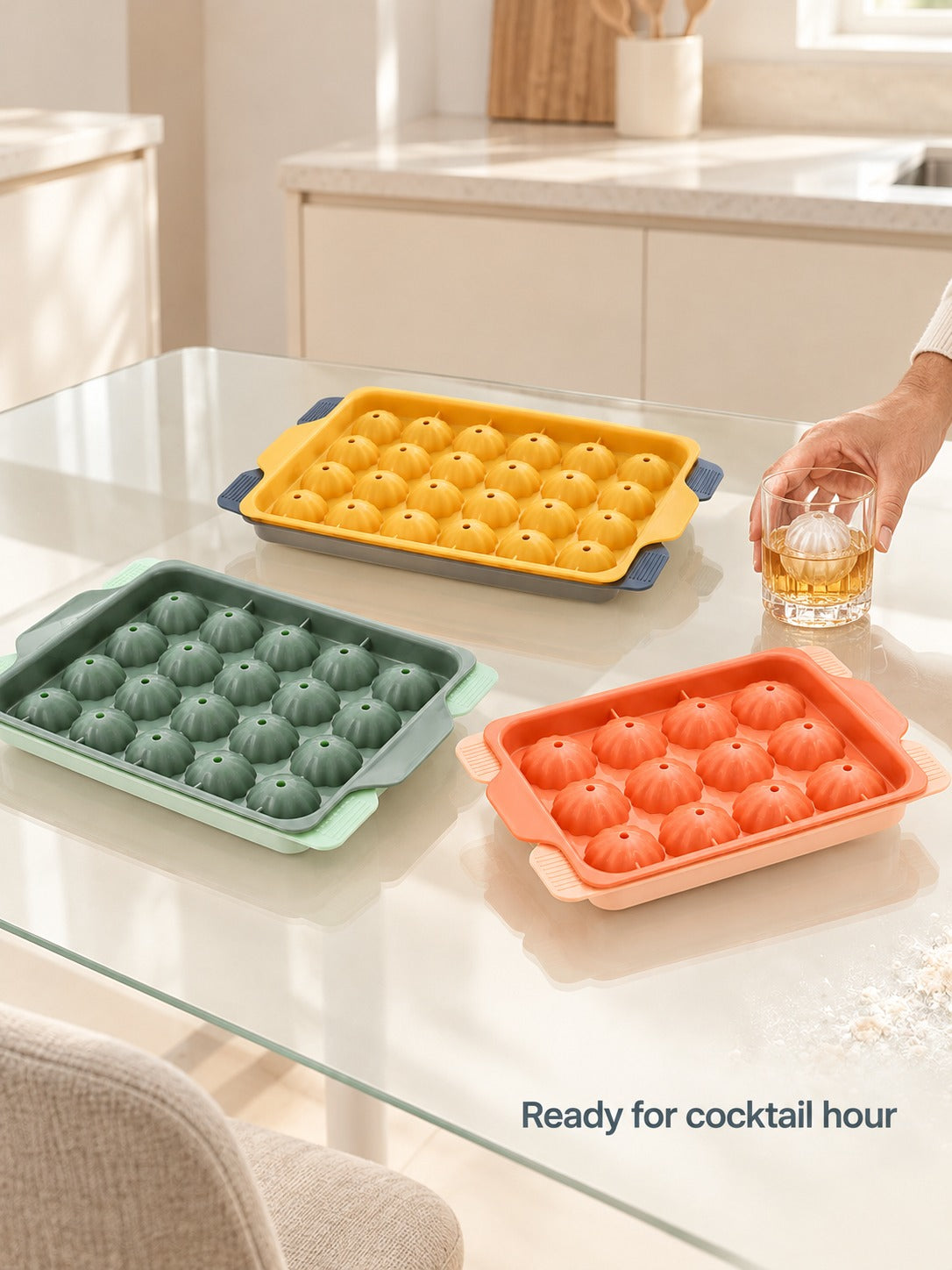 Shell-Shaped Ice Tray Mold for Whiskey and Cocktails
