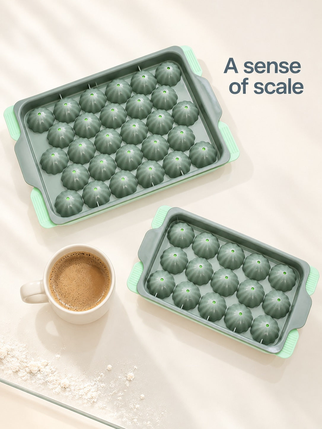 Shell-Shaped Ice Tray Mold for Whiskey and Cocktails