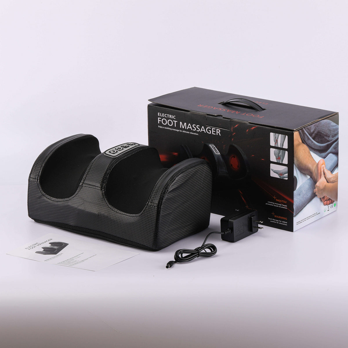 Shiatsu Foot Massager with Heat for Tired Feet & Calves