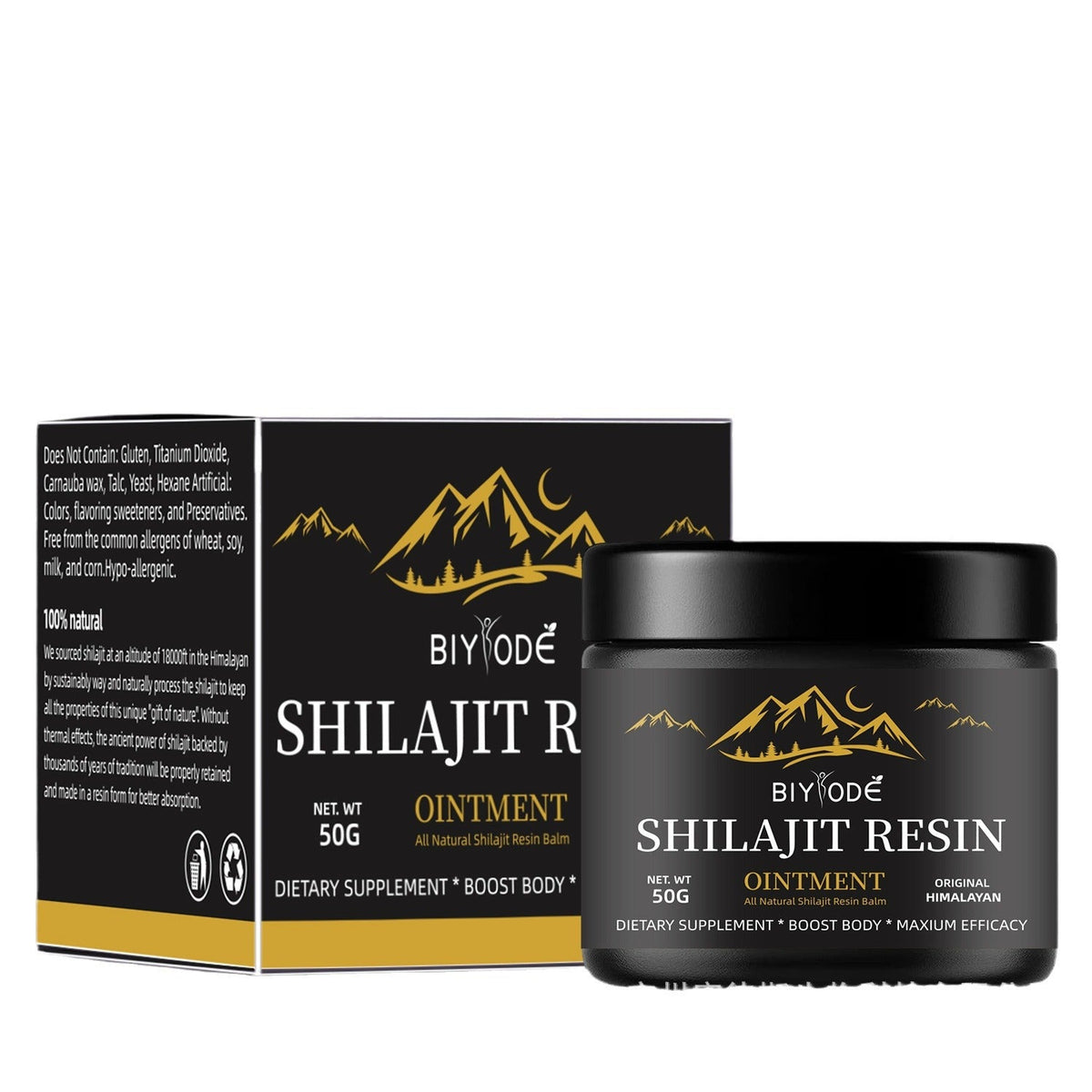 Shilajit Resin 50g: Himalayan Fulvic Acid Supplement