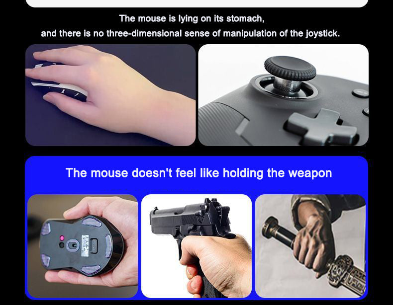 Gun Grip Mouse for FPS Games: Realistic Pistol Feel