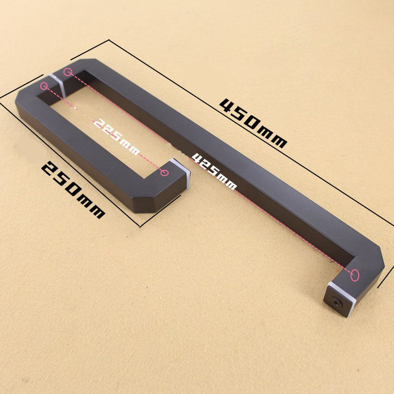 Shower Door Handle Matte Black Stainless Steel Pull