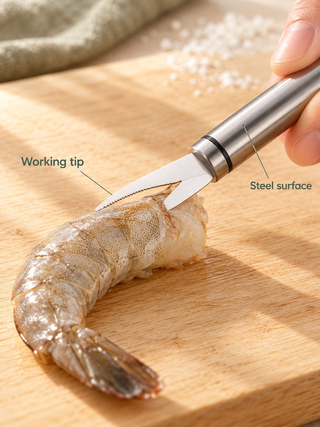 Stainless Steel Shrimp Line Knife for Quick Deveining