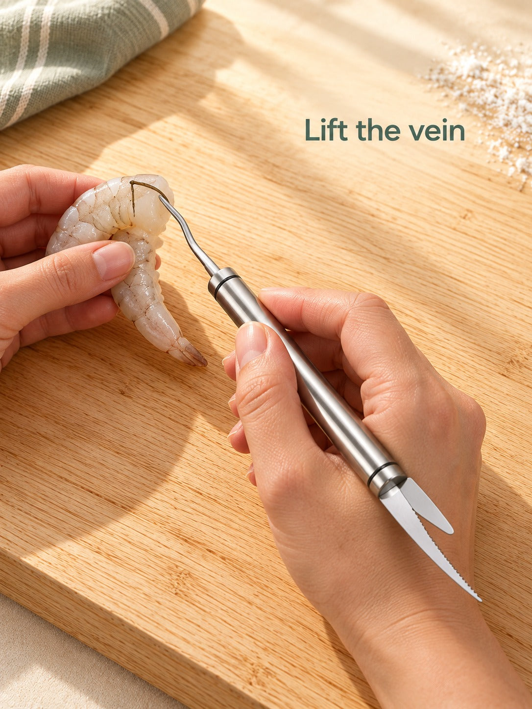 Stainless Steel Shrimp Line Knife for Quick Deveining