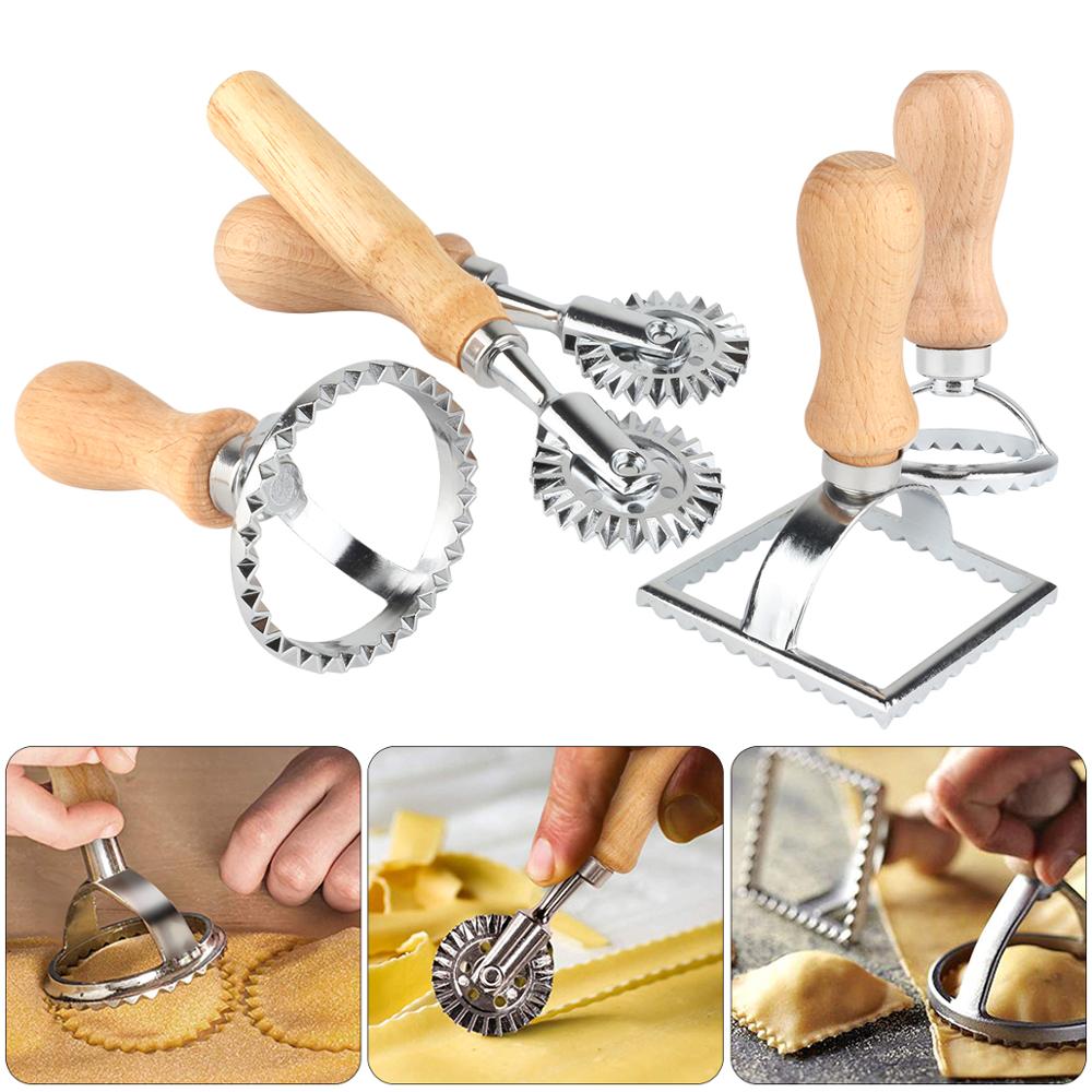 Pasta and Ravioli Cutter Set, 5 Pieces, Fluted Edges