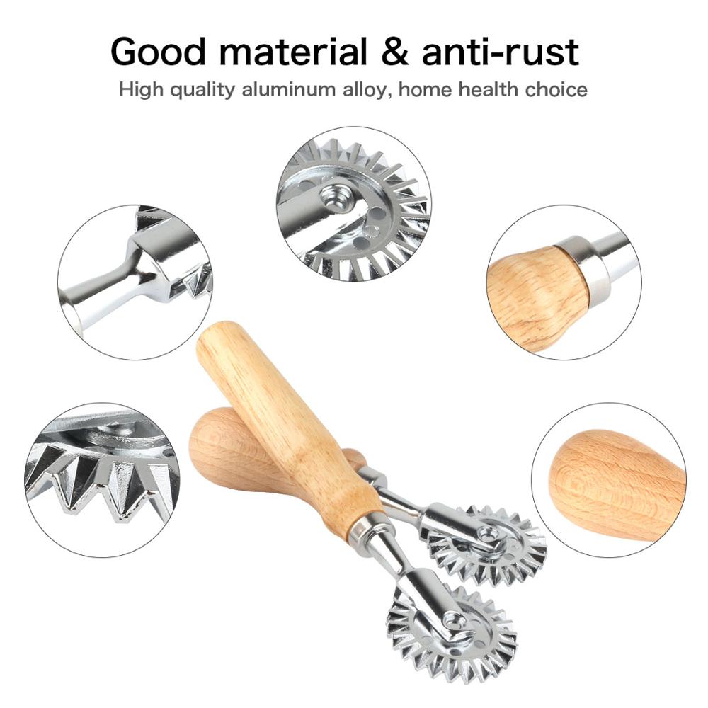 Pasta and Ravioli Cutter Set, 5 Pieces, Fluted Edges