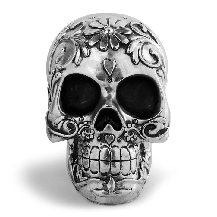 Silver Devil's Head Skeleton Ornament Gothic Decor