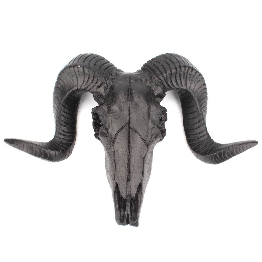 Black Sheep Skull Wall Decor for Dramatic Rustic Style