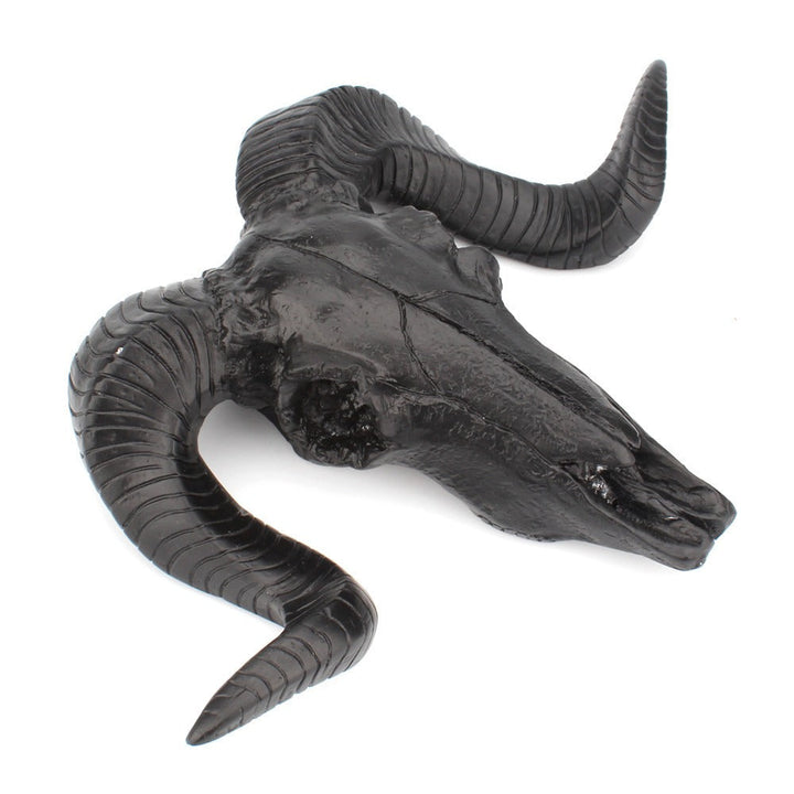 Black Sheep Skull Wall Decor for Dramatic Rustic Style