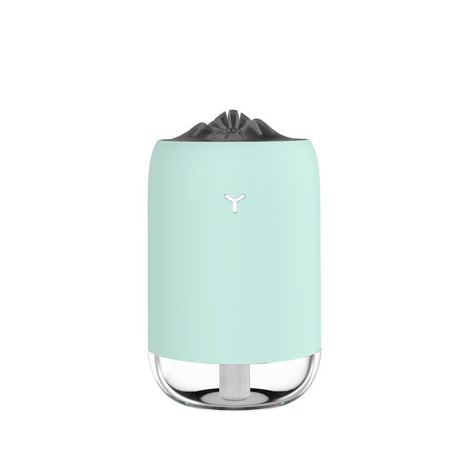 Flame Mist USB Humidifier with LED Glow for Desk & Car