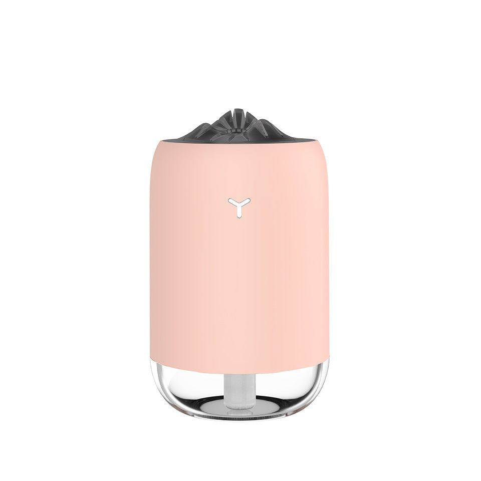 Flame Mist USB Humidifier with LED Glow for Desk & Car