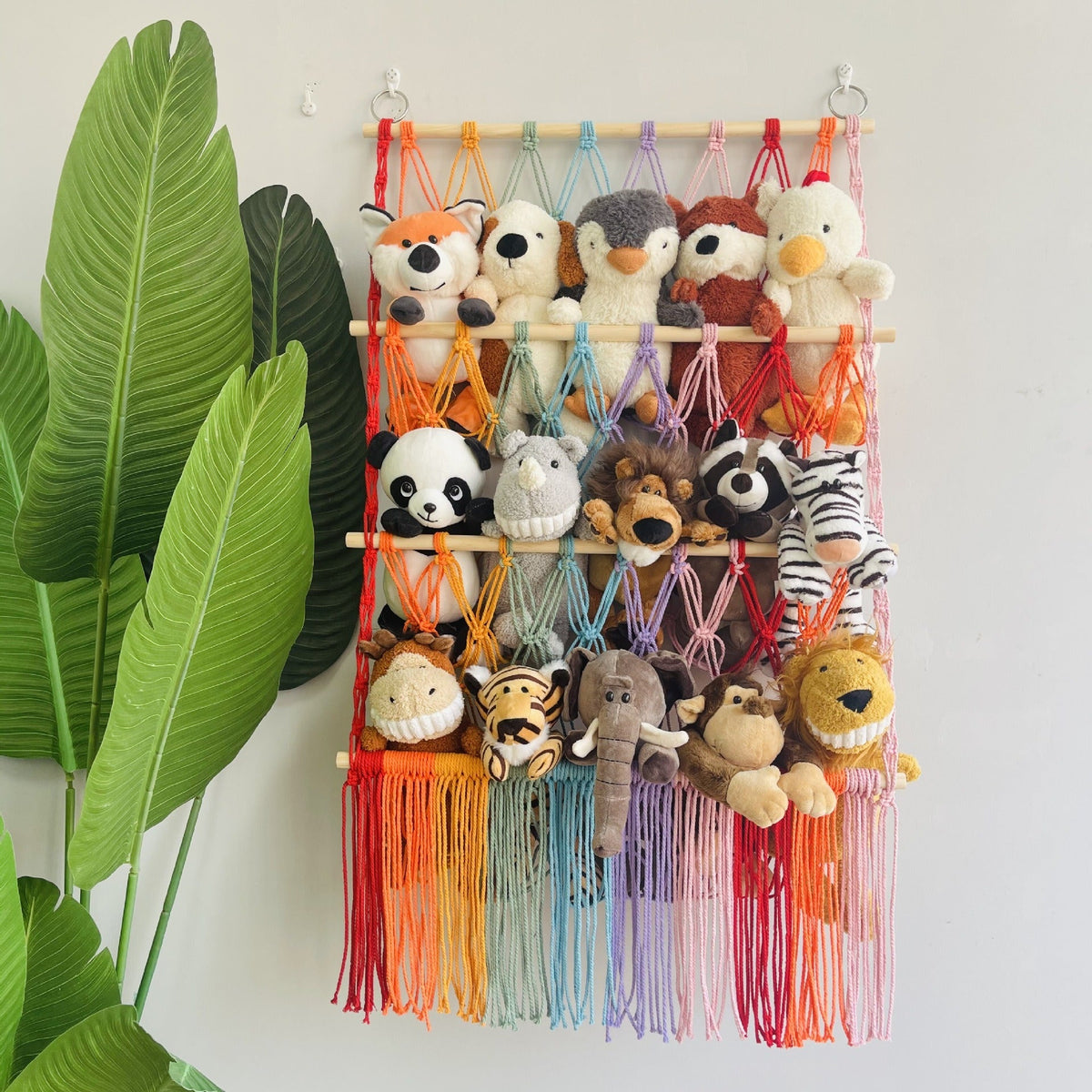 Kids Room Toy Organizer: 3-Tier Macramé Display Storage