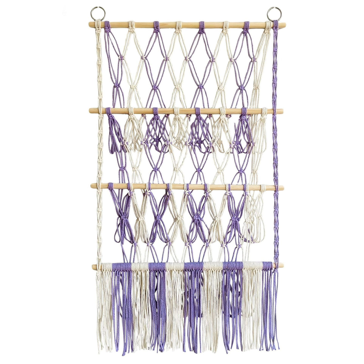 Kids Room Toy Organizer: 3-Tier Macramé Display Storage