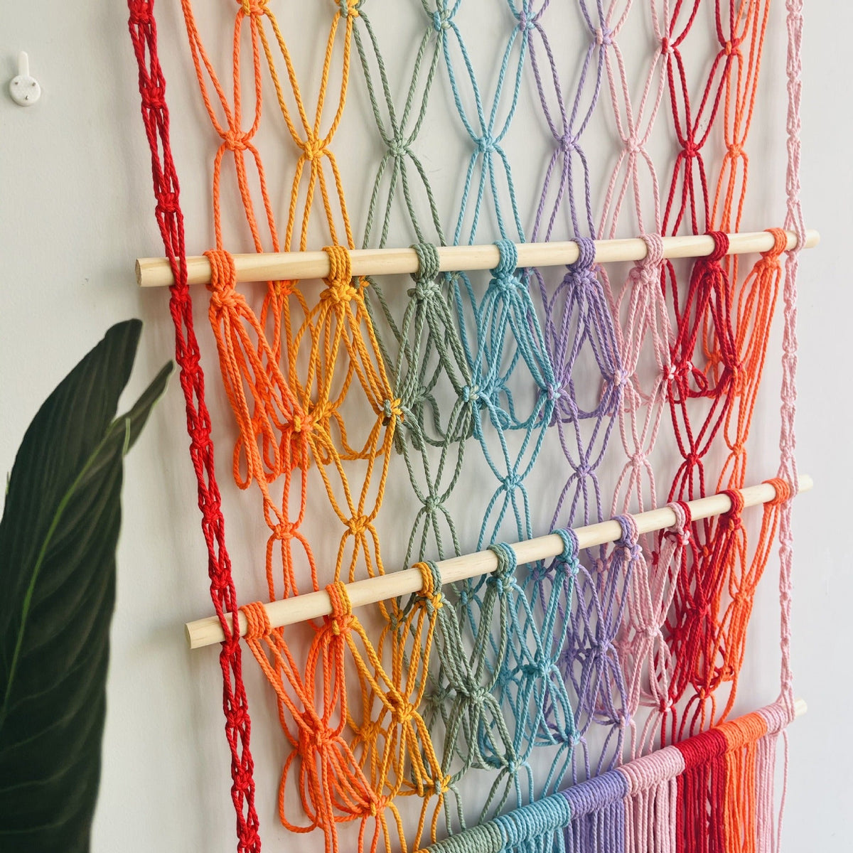 Kids Room Toy Organizer: 3-Tier Macramé Display Storage