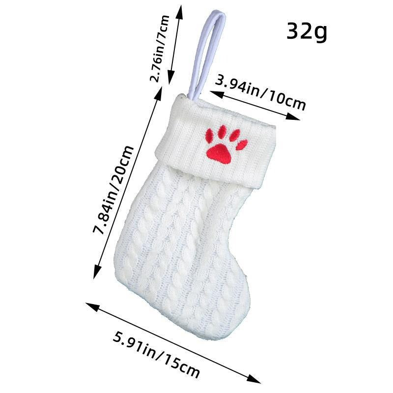 Personalized Knitted Christmas Stocking Decoration