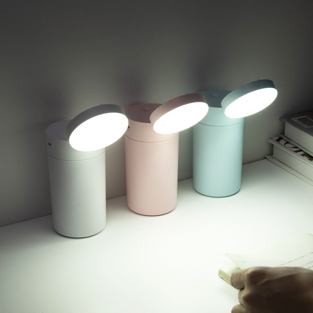 Portable Desk Lamp Humidifier with Mirror and Light