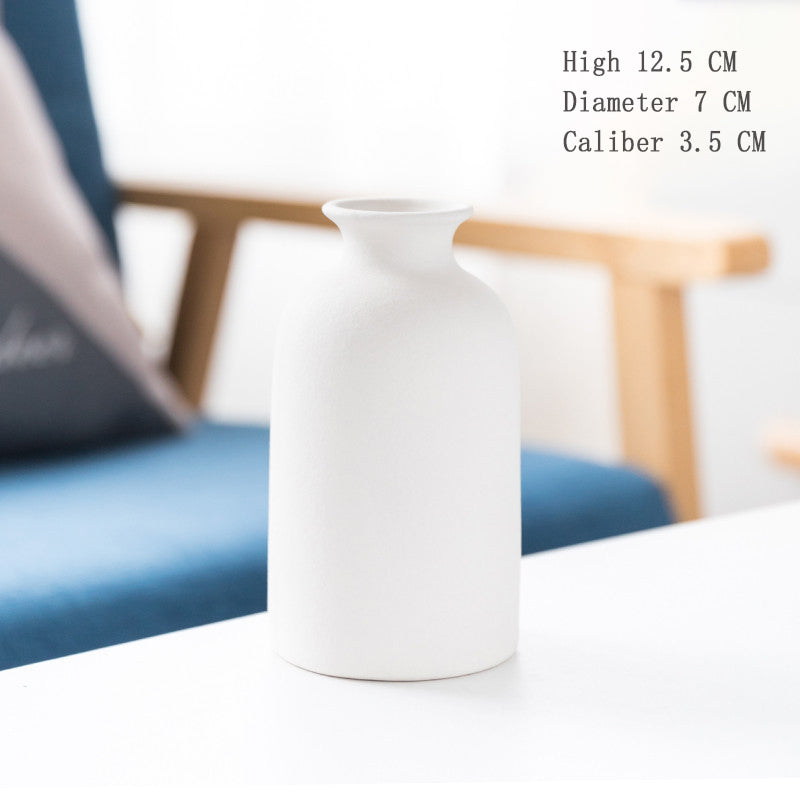 Frosted Ceramic Vase for Warm Nordic Table Styling