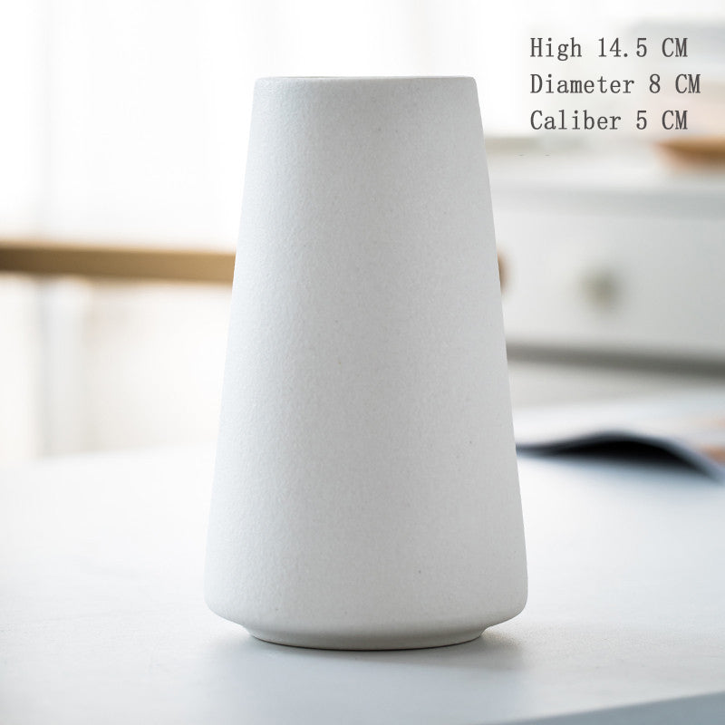 Frosted Ceramic Vase for Warm Nordic Table Styling