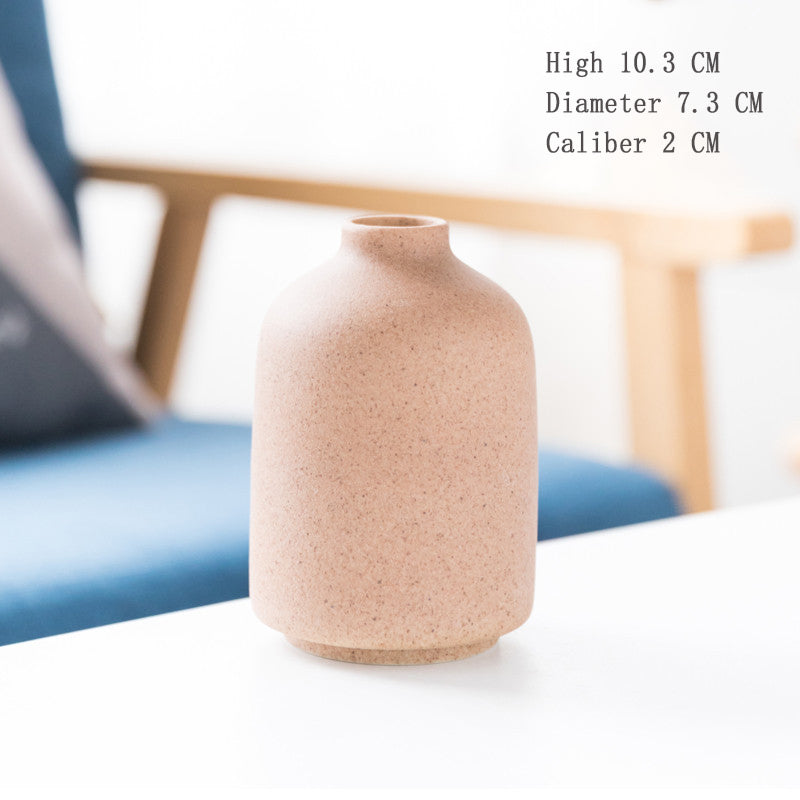 Frosted Ceramic Vase for Warm Nordic Table Styling