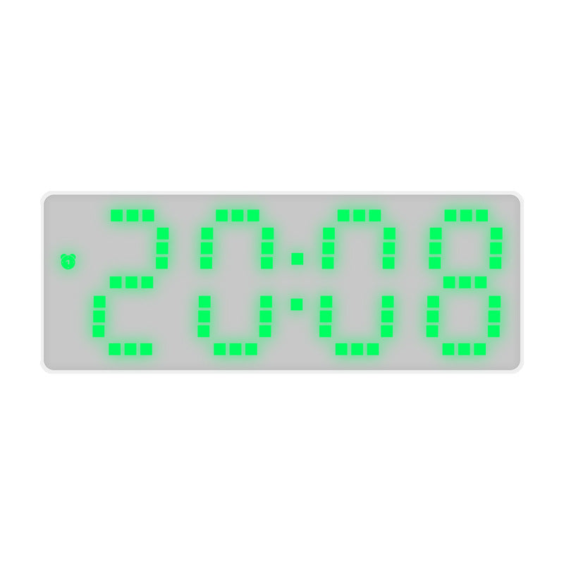 LED Alarm Clock With Mirror Display and Dual Power