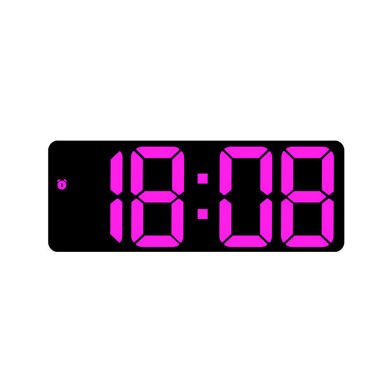LED Alarm Clock With Mirror Display and Dual Power