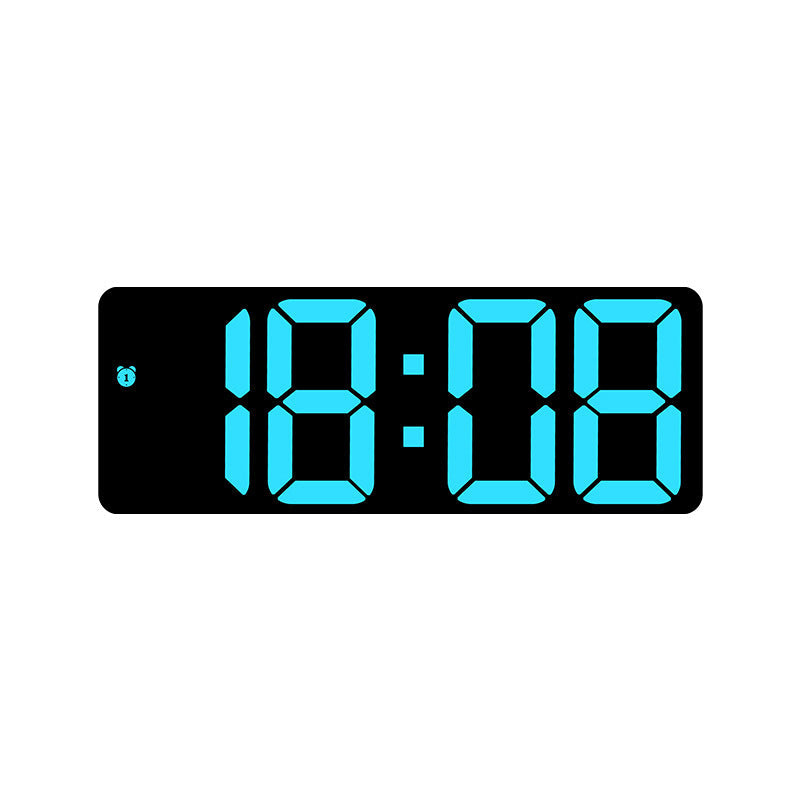 LED Alarm Clock With Mirror Display and Dual Power