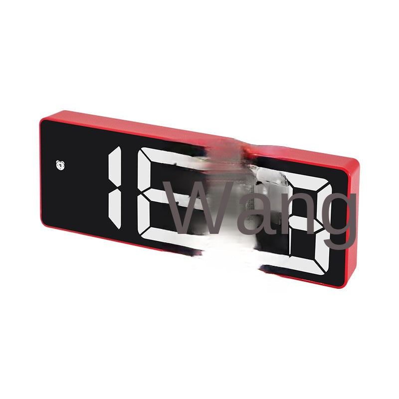 LED Alarm Clock With Mirror Display and Dual Power