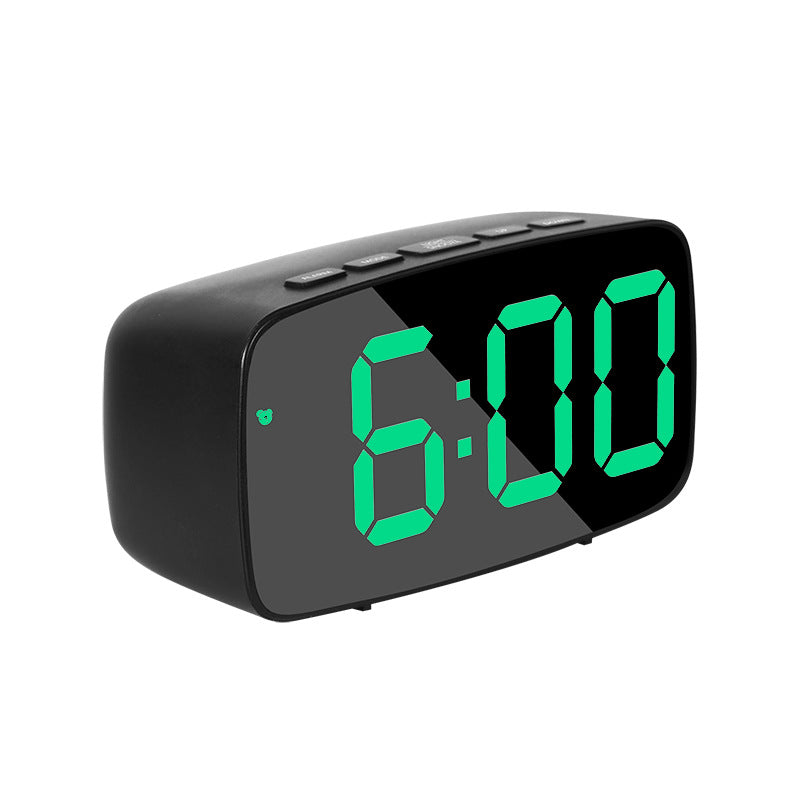 LED Alarm Clock With Mirror Display and Dual Power