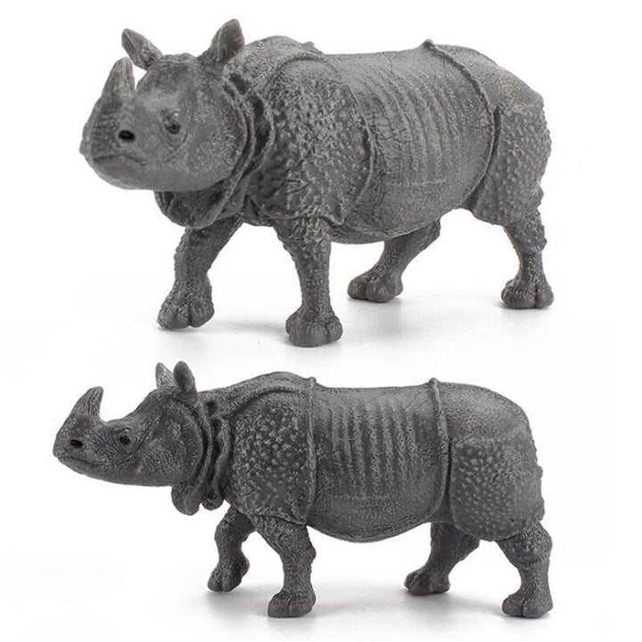 Indian Rhino Figures for Imaginative Animal Learning