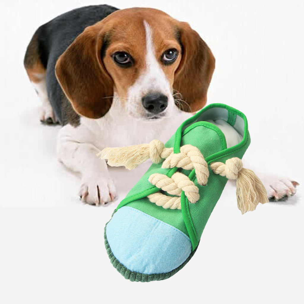 Squeaky Dog Shoe Toys for Interactive Boredom Relief