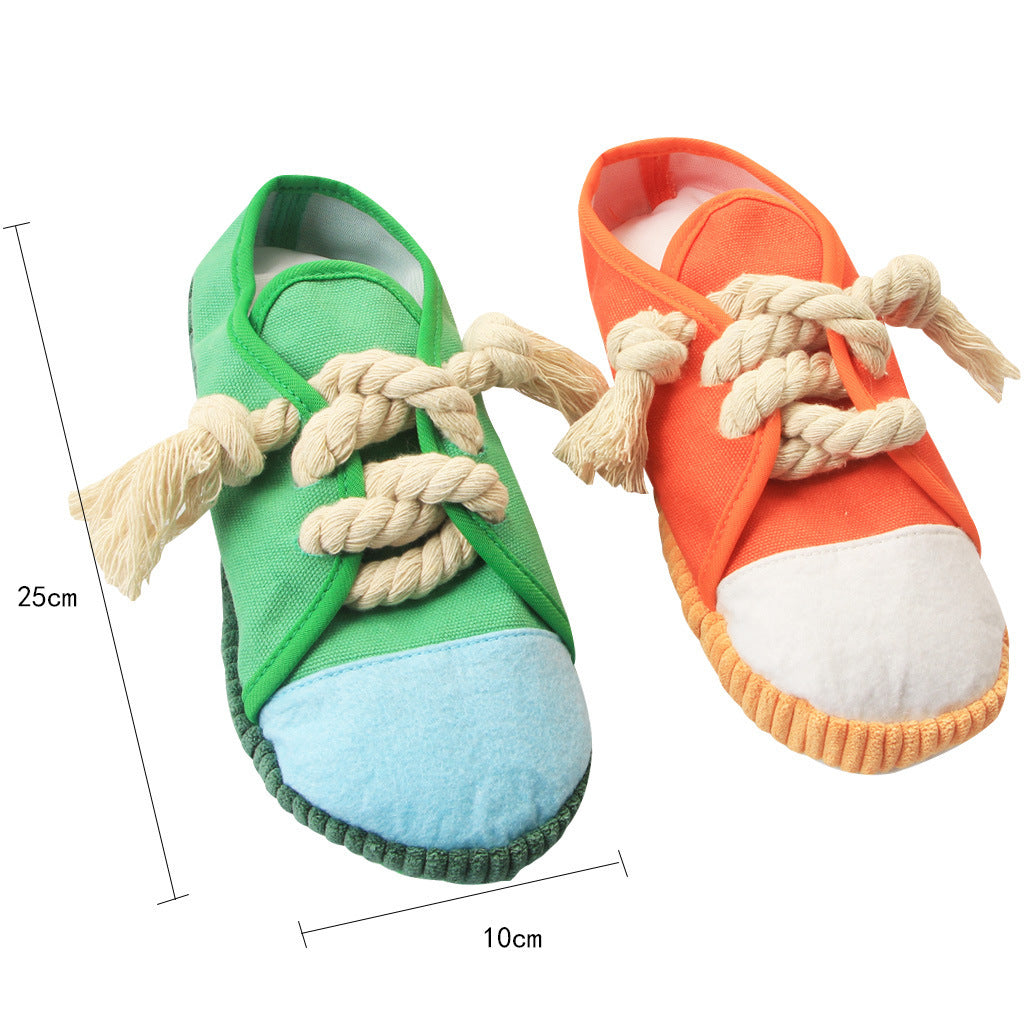 Squeaky Dog Shoe Toys for Interactive Boredom Relief