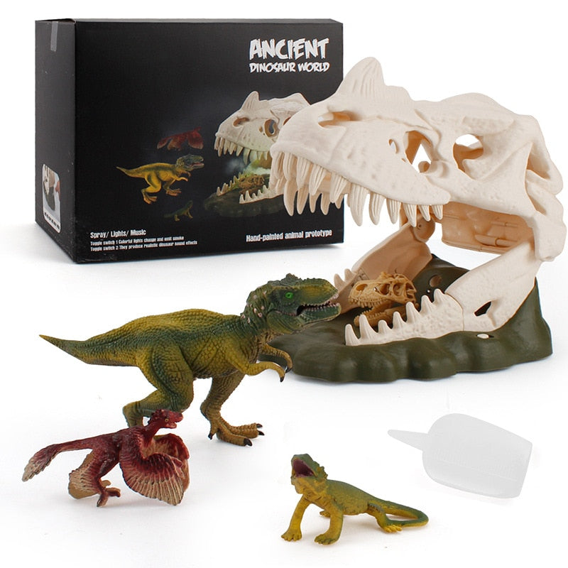 Interactive Dinosaur Skull Display With Light & Sound