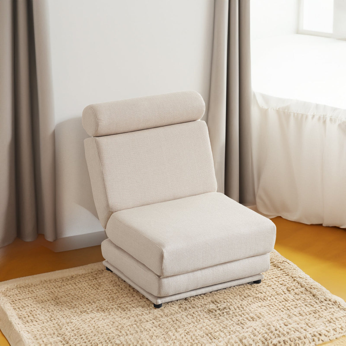 Foldable Single Sofa Bed Chair That Stands Without Wall