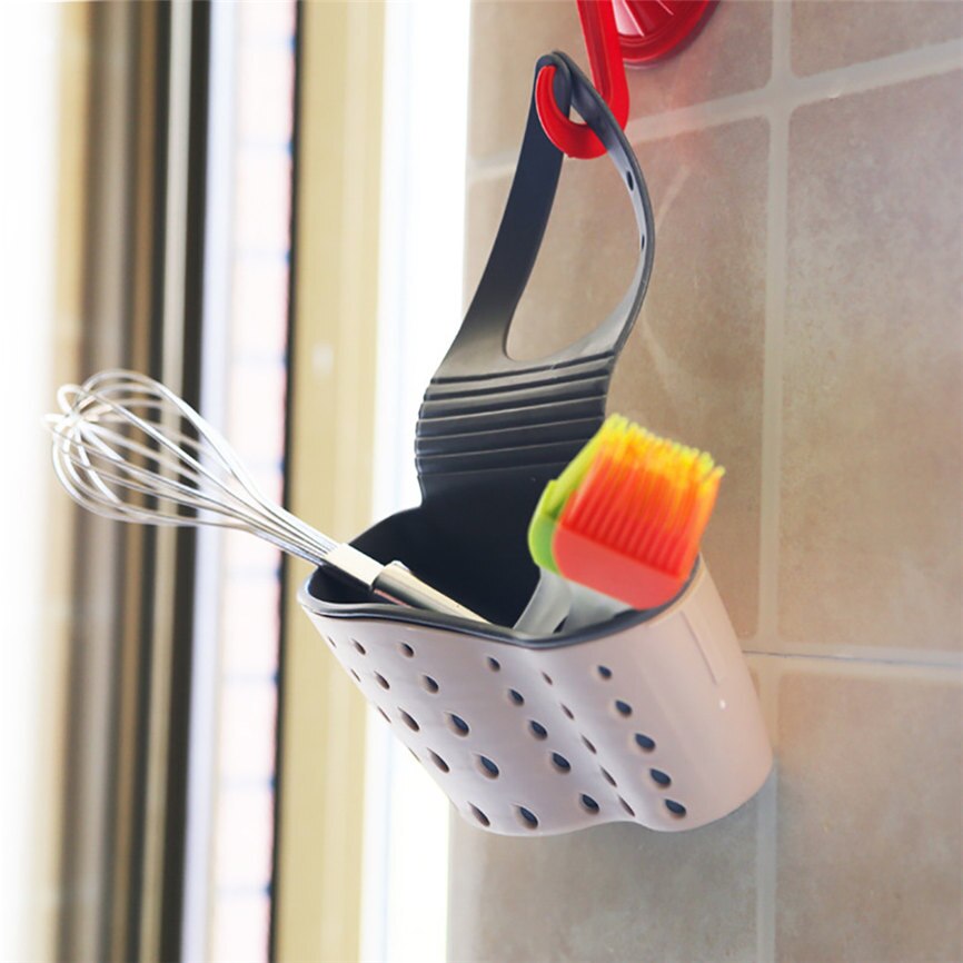Sink Sponge Holder Drain Rack, Suction Cup Soap Holder