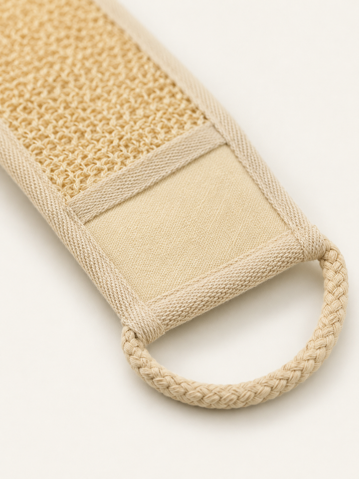 Natural Sisal Exfoliating Back Strap Scrubber