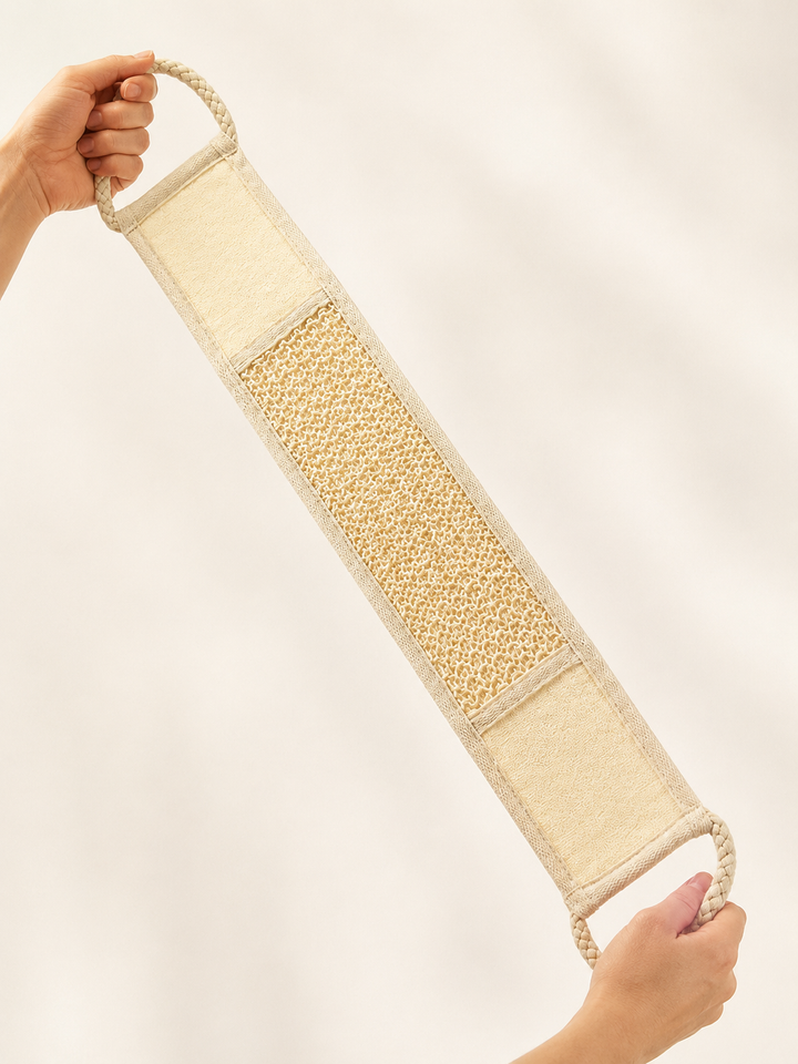 Natural Sisal Exfoliating Back Strap Scrubber
