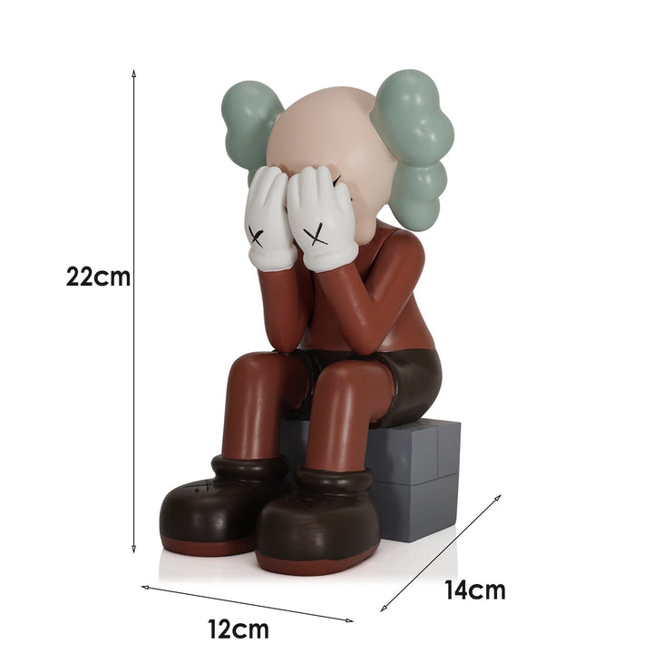 Sitting Bear Resin Figurine for Playful Interiors